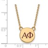 Black Bow Jewelry 14k Yellow Gold Plated Sterling Silver Alpha Phi Greek Life Necklace 18 Inch - 3 of 4