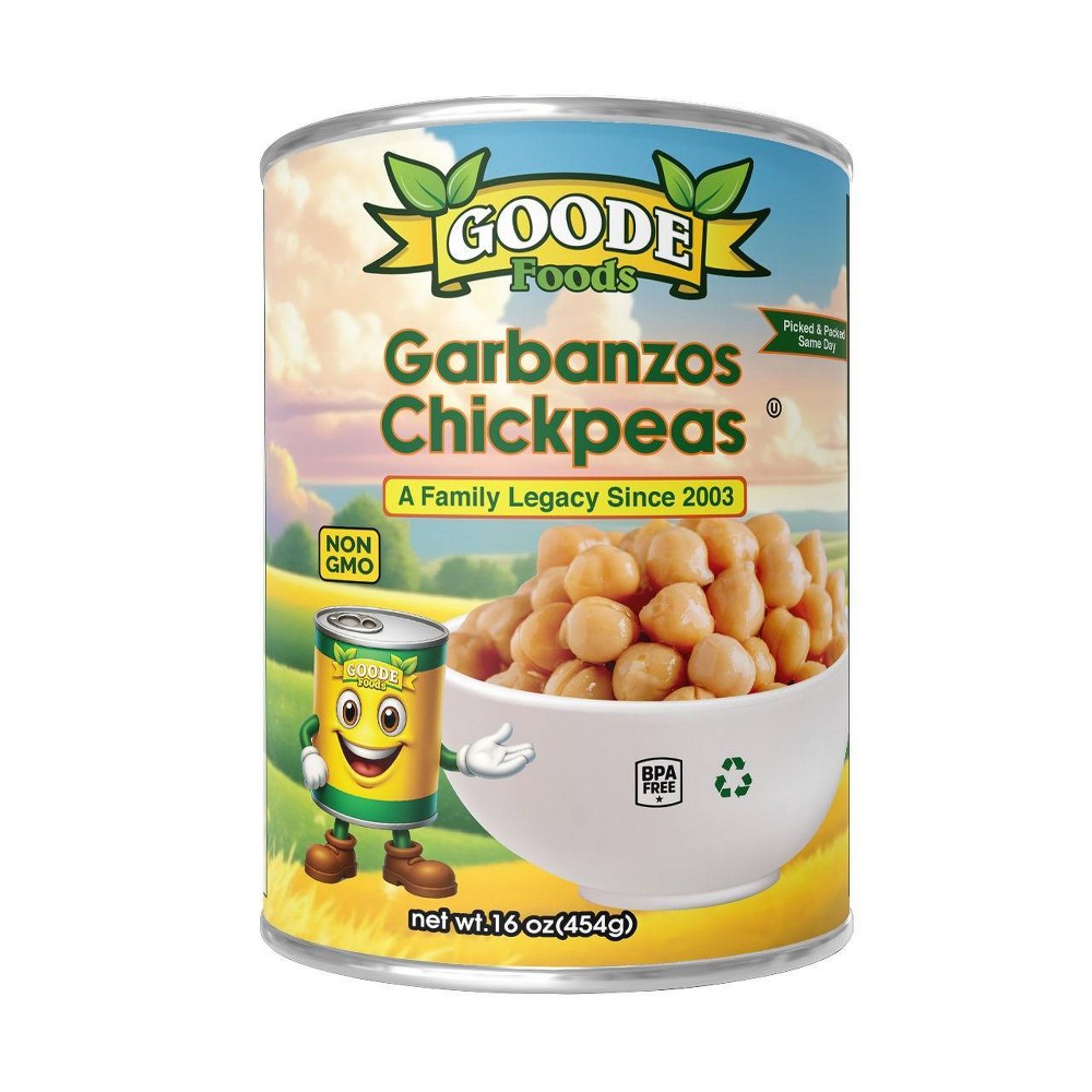 Goode Foods Garbanzo Beans - 16oz