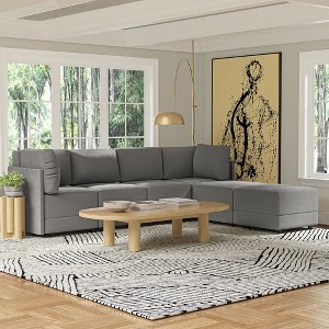 120" Modular Sectional Couch 6-Seater Large Sofa for Living Room U Shaped with Chaise Ottoman -Morden Fort - 1 of 4