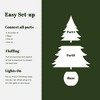 LuxenHome 4Ft Pre-Lit Green Artificial Pine Christmas Tree with Pinecones and Round Black Pot - 4 of 4