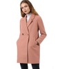 INSPIRE CHIC Women's Notched Lapel Double Breasted Raglan Sleeve Winter Coat - 2 of 4