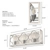 Hunter Fans 4.75" Gablecrest Wall Light Distressed White Finish - 3-Bulb Vanity for Elegant Farmhouse Style - 2 of 4