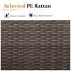 FIONECA 2-Piece Patio Furniture Set with Coffee Table, Grey PE Rattan Outdoor Conversation Set, Water-Resistant Cushions - 3 of 4