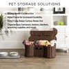 Bone Dry Basket Bone Shaped Pet Storage Bin, Brown, Medium - 3 of 4
