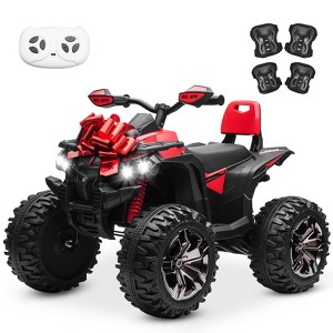 JOYRACER 24V Kids Ride-On ATV, 2-Seater 4-Wheeler Quad Electric Powerful Car w/ 800W Motor, Remote, High/Low Speed, Bluetooth/MP3 & LED for Big Kids - 1 of 4