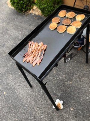 Camp Chef 14 x 16 Professional Flat Top Steel Griddle in the Grill