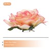 Unique Bargains Soft Fabric Weddings Party Women Rose Flower Hair Clips 30 Pcs - 3 of 4
