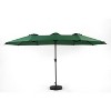 TiramisuBest 14.8 Ft Double Sided Rectangular Large Outdoor Umbrella with Crank Khaki No Base - 2 of 4