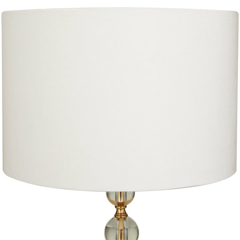 27&#34; x 15&#34; Crystal Orbs Style Base Table Lamp with Drum Shade Gold - CosmoLiving by Cosmopolitan, 3 of 9