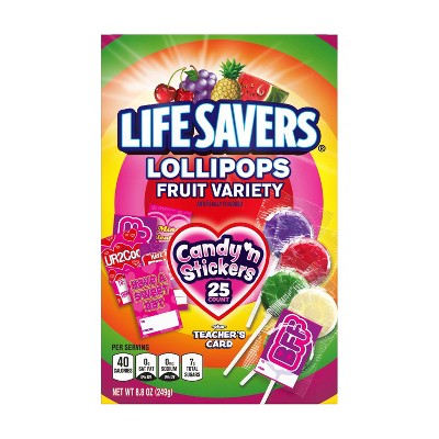 Photo 1 of Lifesavers Valentines Lollipops Classroom Exchange Box - 8.8oz/25ct&Chocolates 