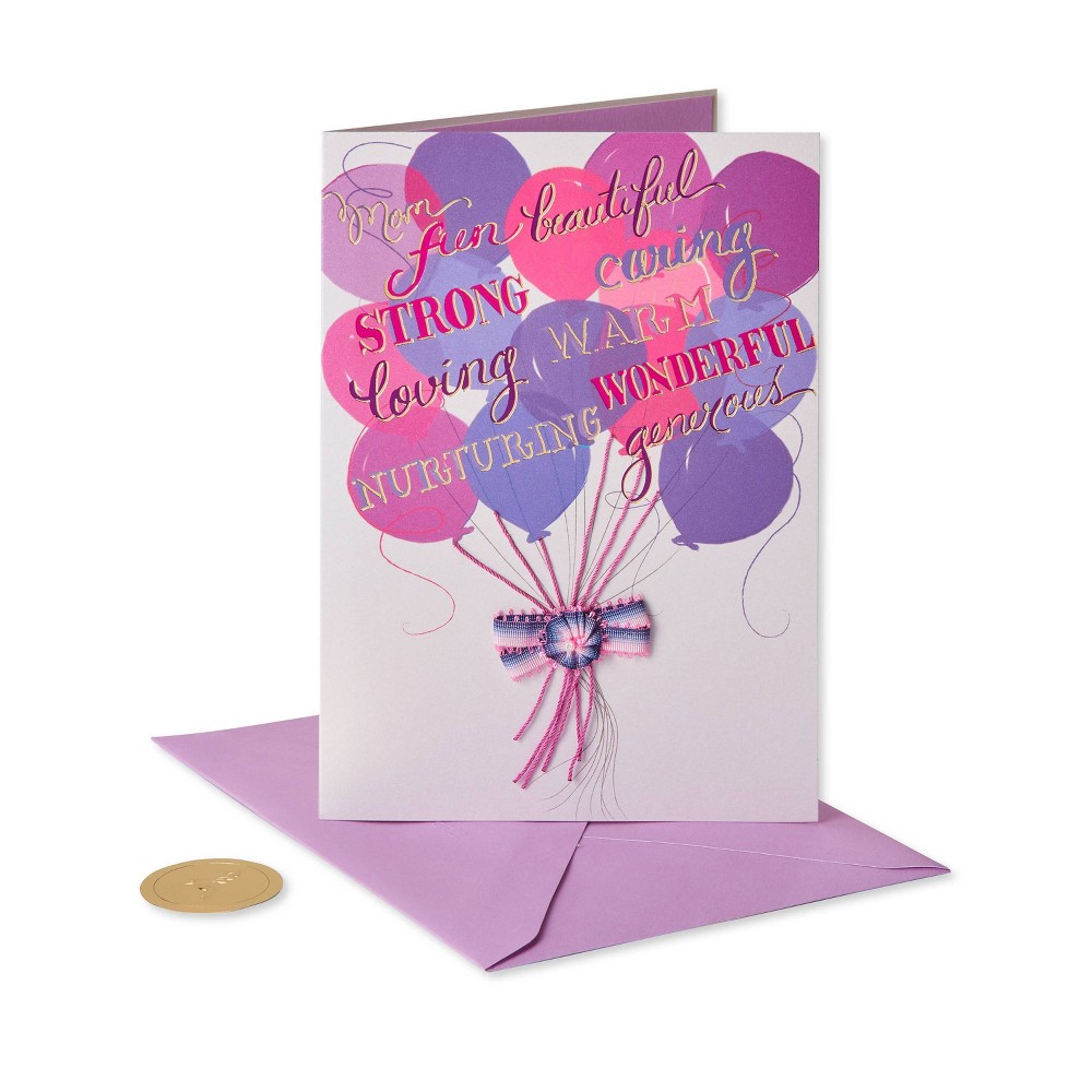 Photos - Envelope / Postcard Card Birthday Mother Balloon Words - PAPYRUS
