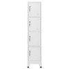 Locker Grey Steel Medium Cabinet Rectangular Industrial  vidaXL - 2 of 4