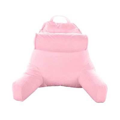 Pink Microfiber TV and Reading Pillowcase with Bolster