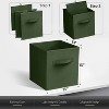 Sorbus 13 Inch Foldable Fabric Storage Cube Bin with Handles- for Organizing Home, Shelves, Nursery, Playroom, Closet and More - 3 of 4