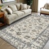 SEVOBAL Area Rugs for Living Room Bedroom, Indoor Non-Slip Soft Carpet, Indoor Floor Gray Living Room Plush Rug for Home Decor, White, 40"*80"*0.5" - 3 of 4
