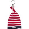 Pavilion Gift Company - Red and Navy Stripe - One Size Fits All Baby Hat - Hats - 4 of 4