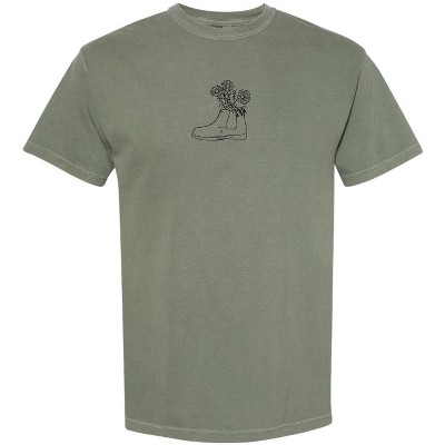 Women's THE FLOWER BOOT SHIRT-MOSS - Comfort Colors