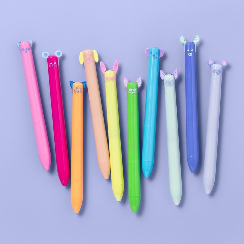 Colorful Gel Pen Set, 10 Piece Gel Pens Colored Ink Pens Kawaii