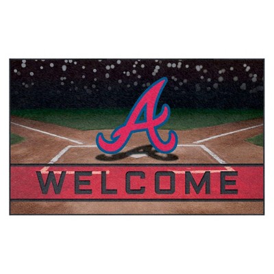 MLB Atlanta Braves Crumb Rubber Door Mat 18"x30"