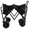 CAVINAS Park Garden Folding Utility Wagon Cart, All-Terrain Shopping Cart, Wagon for Camping, Shopping - 4 of 4