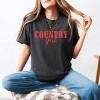 Country Girl Puff Print - Womens Garment Dyed Graphic T-Shirt - 2 of 4
