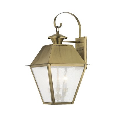 Livex Lighting Mansfield 2 - Light Wall Light in  Antique Brass