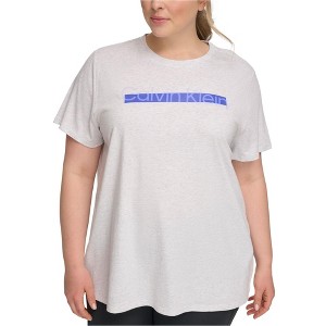 Calvin Klein Womens Performance Logo-Print Graphic T-Shirt - 1 of 1