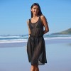 Women's Sparkle Lurex Style Sheer Drawstring Cover Up Midi Dress - Cupshe - 4 of 4