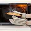 REGALWOVEN Soft Oven Mitts, Heat-Resistant Cooking Gloves, Thick Cotton Lining, Flexible Gripping for Baking, Kitchen Mitts 2Pcs - 4 of 4