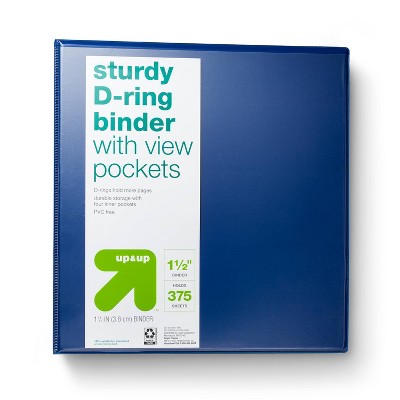 C-Line 3-Ring Binder, 1.5 Capacity, Assorted Tropic Tones, Pack of 3