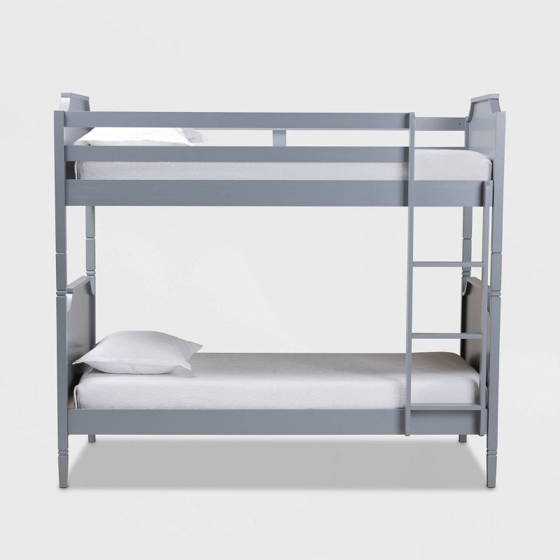 Twin Mariana Wood Bunk Bed Gray - Baxton Studio, 3 of 8