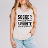 Simply Sage Market Soccer Is My Favorite Season Garment Dyed Tank - 2 of 3