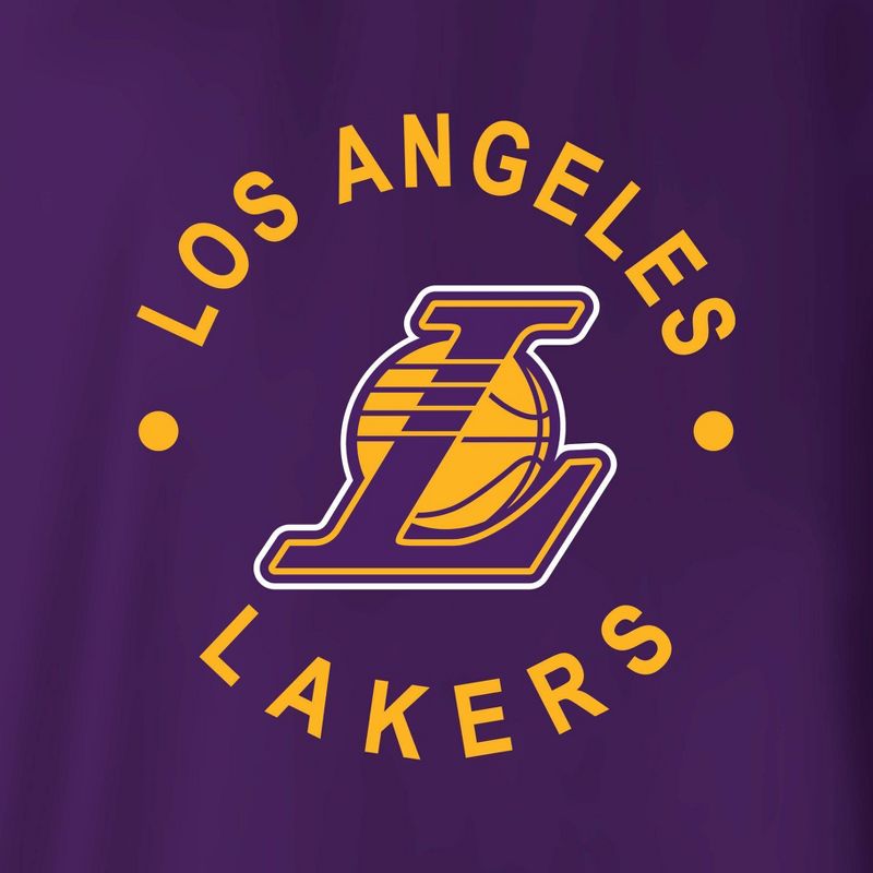 NBA Los Angeles Lakers Women&#39;s Dolman Short Sleeve T-Shirt, 4 of 5