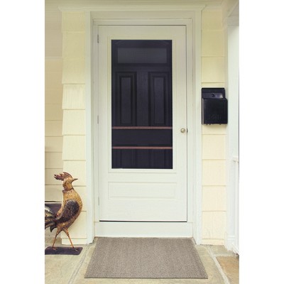 Reversible Avalon Gray Square Indoor/Outdoor Synthetic Rug