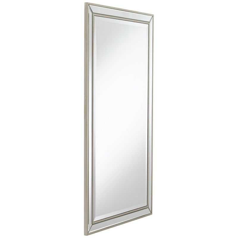Noble Park Helena Rectangular Vanity Accent Wall Mirror Modern Beveled Silver Frame 25" Wide for Bathroom Bedroom Living Room Home Office Entryway, 5 of 10