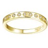 Guili 14K Gold-Plated CZ Band Ring, designed for timeless elegance with a refined sparkle. Available in Sizes 6, 7, and 8. - 4 of 4