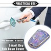 Unique Bargains Compatible 4 Button Car Key Fob Cover for Cadillac Escalade ATS CTS - 2 of 4