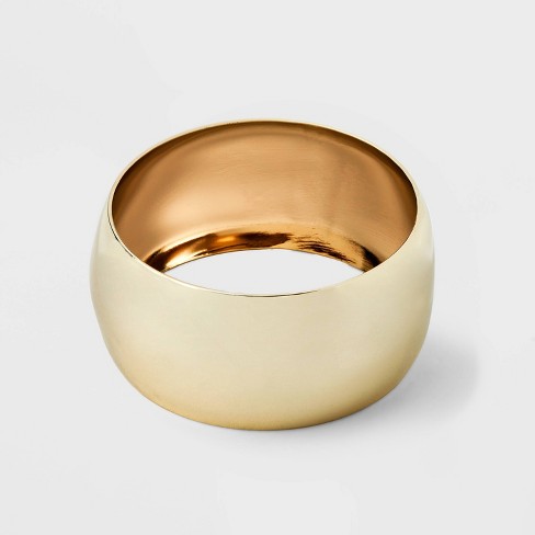 Thick gold shop bangle bracelet