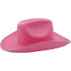 4E's Novelty Pink Cowgirl Hat – Felt Western Hat with Chinstrap & Shapeable Brim for Parties & More - 3 of 4