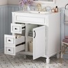30" Bathroom Vanity with Ceramic Basin, Bathroom Storage Cabinet with 2 Drawers & Adjustable Shelf - ModernLuxe - 2 of 4