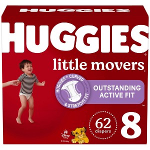 Huggies Little Movers Baby Disposable Diapers - (Select Size and Count) - 1 of 4