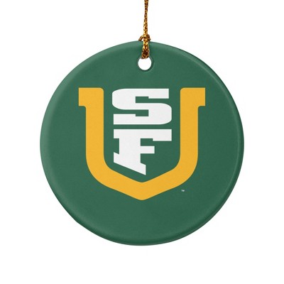 University of San Francisco Primary Logo Porcelain Holiday Christmas Tree Ornament