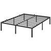 Heavy-Duty Metal Platform Bed Frame with Strong Slat Support - High Capacity Bearing & Under-Bed Storage Space, No Box Spring Required - 3 of 4