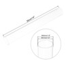 Unique Bargains Lamp Lantern Water Cooling System Acrylic Round Pipes Clear 4 Pcs 14" - 2 of 4