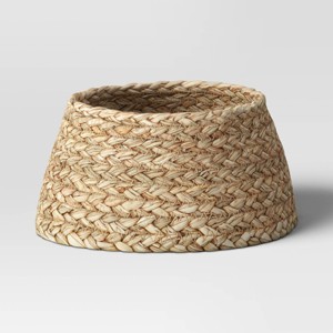 7" Natural Grass Woven Mini Christmas Tree Collar - Wondershop™: Wicker Style - 1 of 3