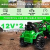 Kids Ride on Excavator, 12V Battery Powered Kids Excavator Ride On Toy, Ride on Tractor with Front Bucket, Toddlers Bulldozer with 2 Speed (Green) - 4 of 4