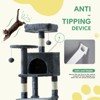 JIONJOY 44-Inch Cat Tower with Large Condo & Climbing Ladder, 3 Perches & 2 Condos - 4 of 4