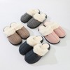 Roxoni Women's Winter House Fuzzy Fluffy Furry Cozy Clog Slipper - 3 of 4