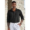 COOFANDY Men's Wrinkle Free Shirts Casual Long Sleeve Button Down Dress Shirts - 4 of 4