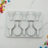 Unique Bargains Chocolate Mould 10-Cavity Badminton Theme Candy Mould Hand Wash 6.61"x4.69"x0.71" 1 Pc - 2 of 4